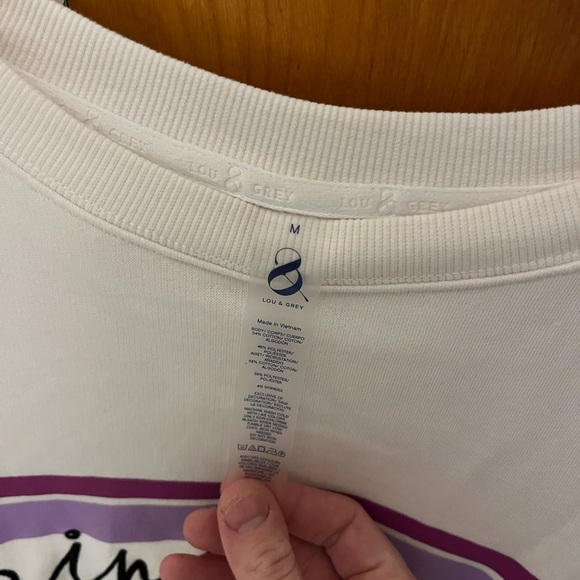 LOFT Lou&Grey Cozy Cotton Spring Break sweatshirt - Picture 4 of 5